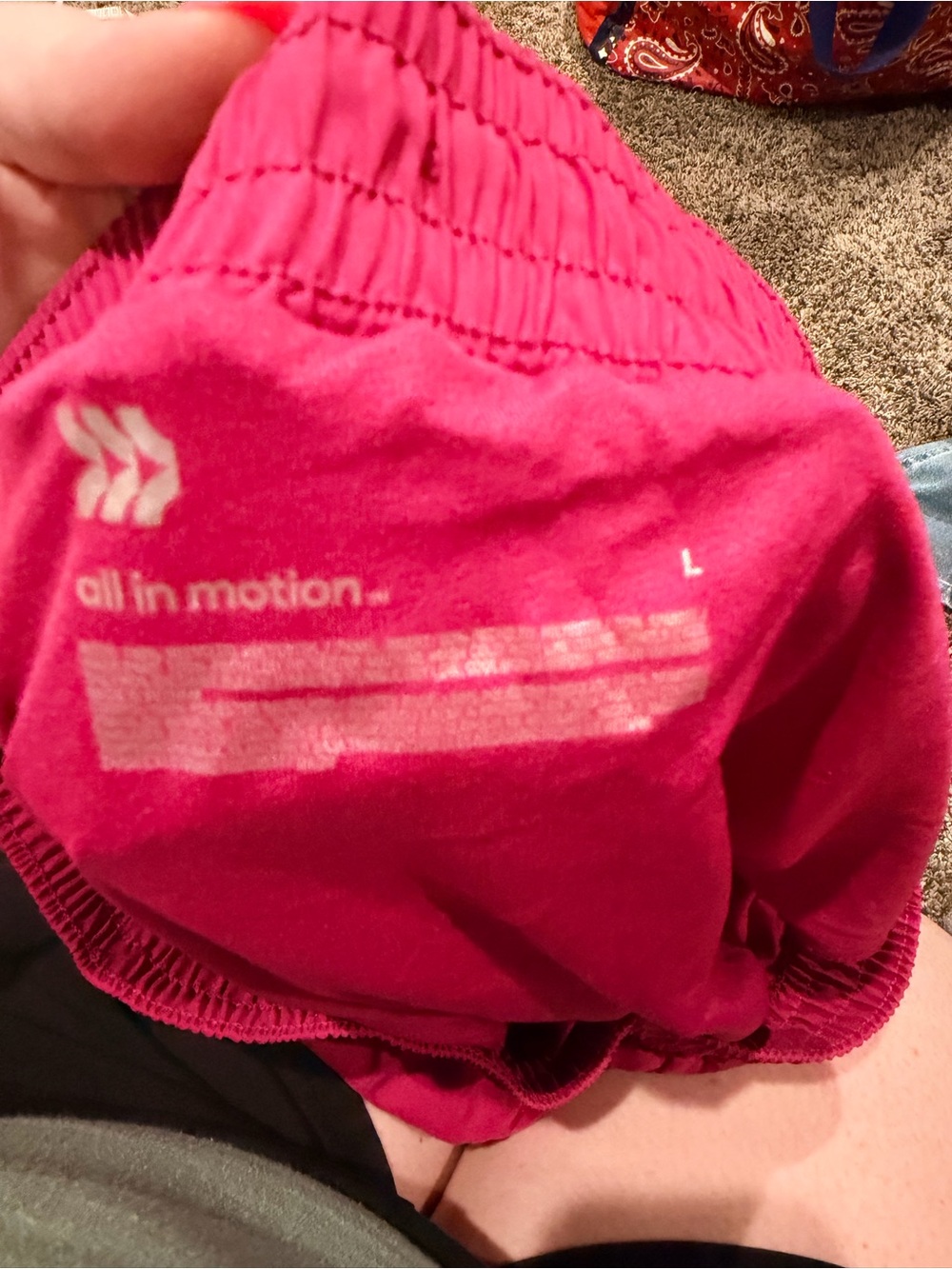 all in motion Bright Hot Pink Women's Athletic Shorts - Picture 3 of 3